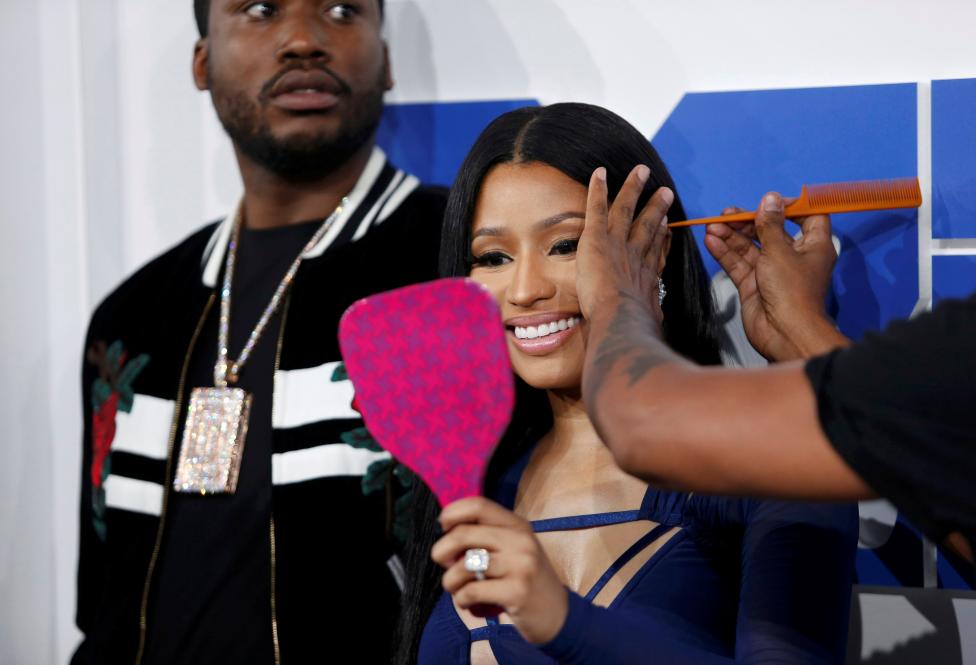 Rapper Nicki Minaj arrives at the 2016 MTV Video Music Awards in New York