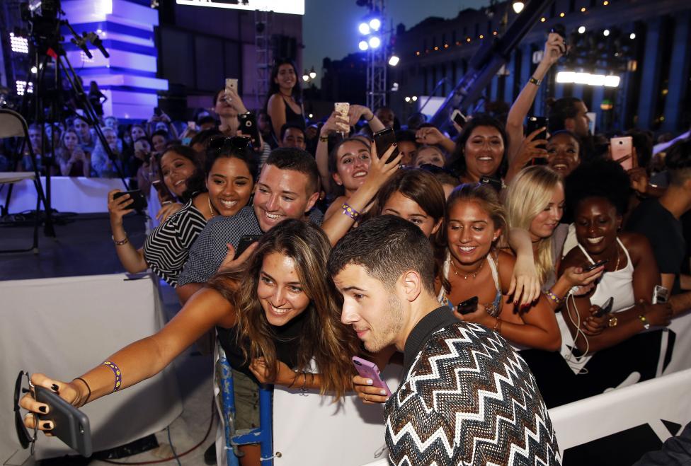 Nick Jonas arrives at the 2016 MTV Video Music Awards in New York